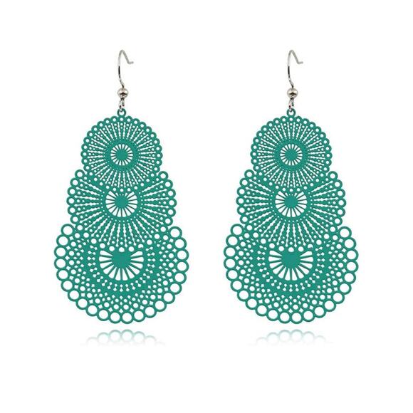 Ornate Cutout Boho Earrings - Picture 1 of 1